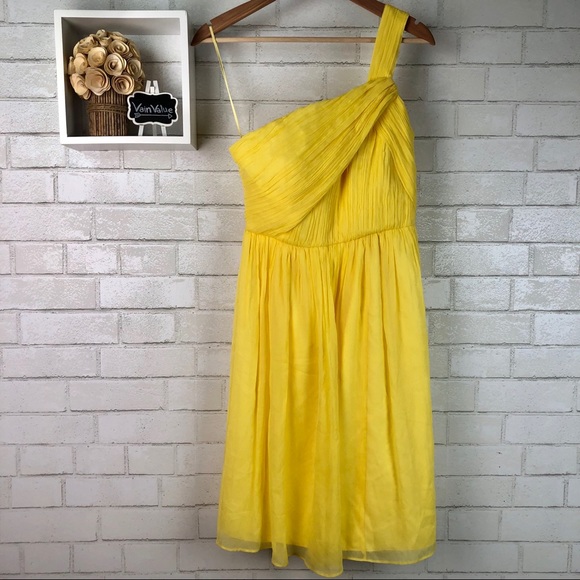 J. Crew | Yellow One Shoulder Dress - Picture 2 of 6